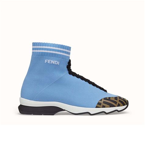 fendi shoes white blue|fendi white boots.